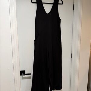 Corinne Black & Soft Jumpsuit - Size L